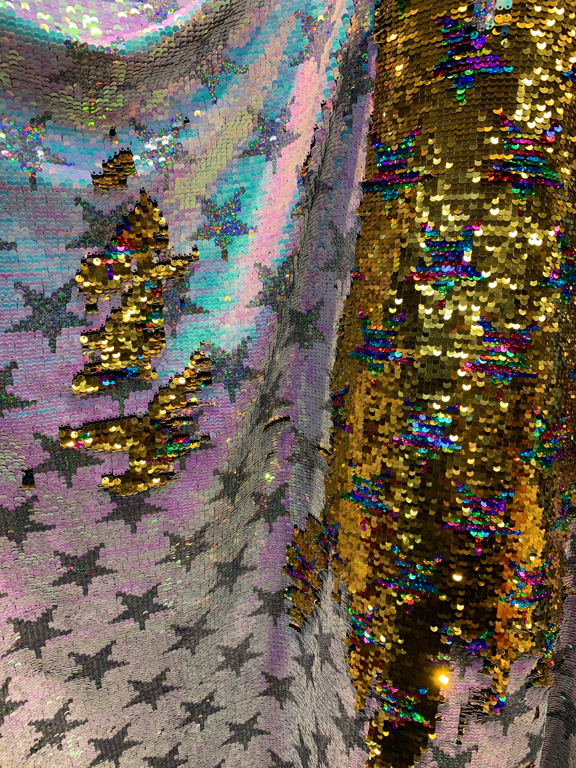 New Reversible Sequins Freedom Stars Design Doble Face Full Sequins on ...
