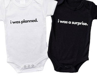Funny twin onesie set, mothers day gift, twin gift, baby shower twins, mother to twins, newborn twins, sarcastic twins gift, funny onesie