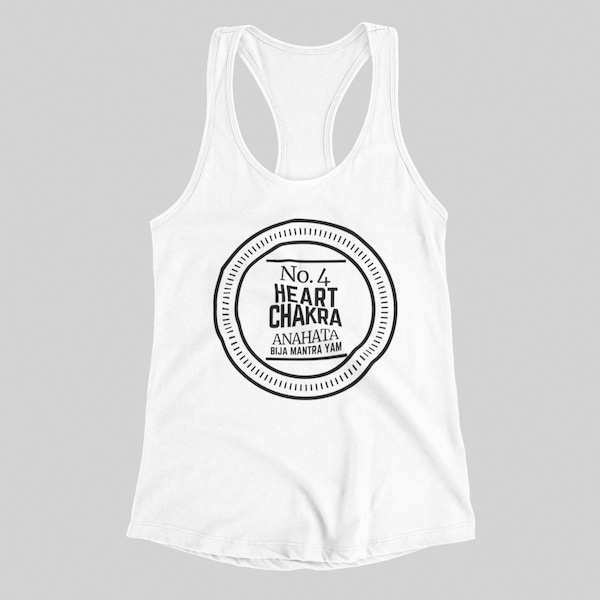 Yoga tank top, Women's Yoga Shirt, favorite yoga shirt, Heart chakra, Tank top, Yoga, Gifts For Her, chakras, Love, Spiritual, Mothers day