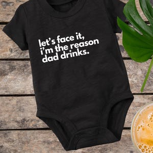 Baby shower gift, bad baby, cool baby clothes, new baby gift, funny baby onesie, cool baby onesie, new born baby gift, new dad gift, father