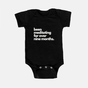 Yoga Baby Onesie, Childs pose, Baby shower gift, funny baby yoga, meditation, namaste baby, cool baby clothes, new baby gift