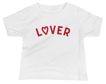 Lover Baby Graphic Tee, baby valentines gift, baby valentines day shirt, baby tshirt, millennial baby, gift for baby, babys first valentines