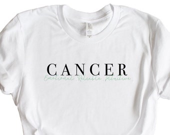 Cancer Zodiac Sign Graphic Tee, Astrology tshirt gift, birthday gift, cancer gift, cancer tshirt, minimalist astrology tee, zodiac shirts