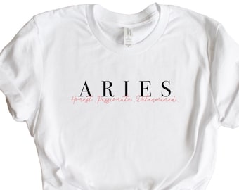 Aries Graphic Tee, Zodiac collection, aries birthday gift, aries tshirt, unisex aries shirt, birthday gift idea, astrology lover gift, aries