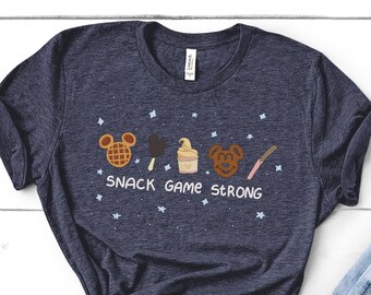 Snack Game Strong Graphic Tee, disney vacation tshirts, disneyland shirt, disneyworld, disney shirts, disney graphic tee, unisex fit, gift