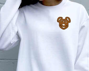 Disney Pullover, Micky Brezel, Disney Snacks Pullover, Tasche Detail, Micky Brezel Pullover, Disney Lebensmittel, Disneyland, unisex passen