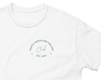 People Worth Melting For Club Graphic Tee, Holiday tshirts, unisex holiday tee, theme park christmas tshirts, front and back print, snowman