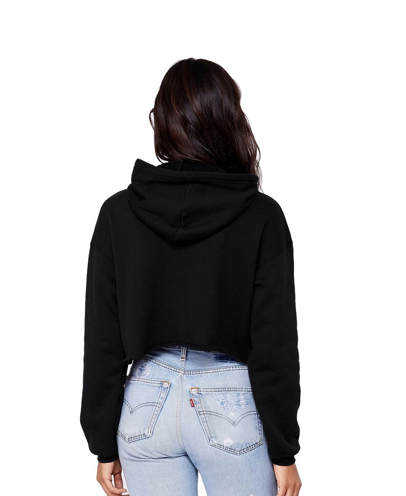 glen coco womens cropped hoodie candy canes fleece lined You Go Glen Coco Cropped Hoodie plastics christmas hoodie holiday hoodies