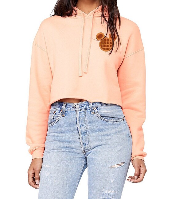disney cropped hoodie