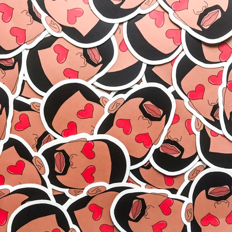 Buy Heart Eyes Smiley Sticker - Die cut stickers - StickerApp