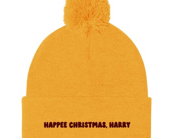 Happee Christmas Harry Beanie, christmas winter hat, wizard beanie, theme park holiday accessories, christmas gift idea, book lover gifts