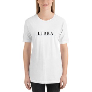 Libra Zodiac Sign Graphic Tee, Libra tshirt, zodiac birthday gift, libra birthday present, zodiac collection, libra crewneck tshirt, libra image 2
