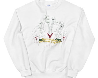 Best Wishes Warmest Regards Sweater, schitts holiday sweatshirt, ugly christmas sweater, funny pop culture holiday sweatshirts, holiday gift