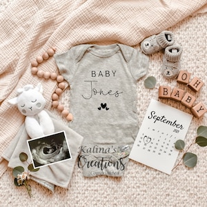 Neutral Pregnancy Announcement Digital - pregnancy announcement digital -  virtual- Pregnancy Announce Digital