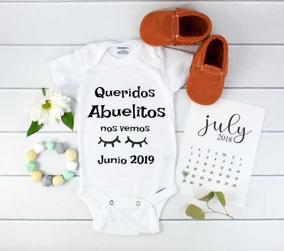 Baby Announcement Spanish / Pregnancy calendar / birth