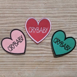 Crybaby Patch, pastel patch,heart patch
