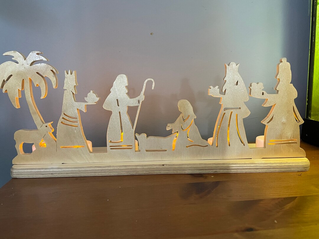 Christmas Nativity Scene Traditional Wooden - Etsy