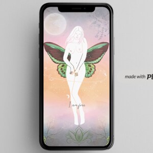 I am free goddess butterfly iPhone wallpaper