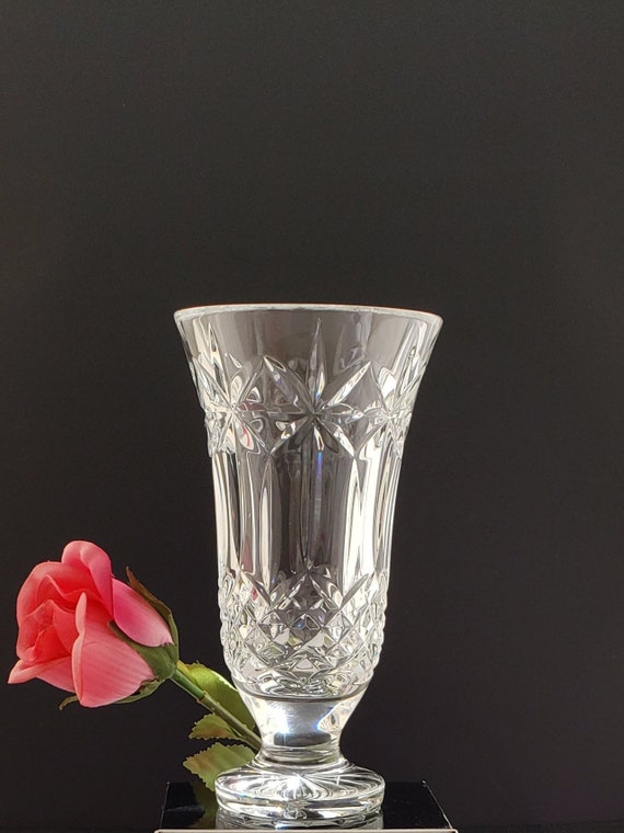 Flower Vase Balmoral By Waterford Crystal 7 1 8 Etsy