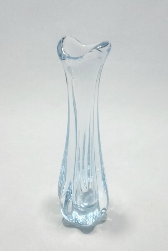 Beautiful Vintage Orrefors Ice Blue Glass Bud Vase il 570xN fke3