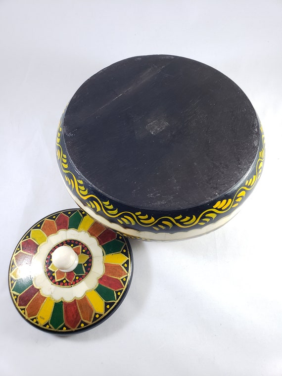 Handmade Bone Inlay Box Multicolored - image 6