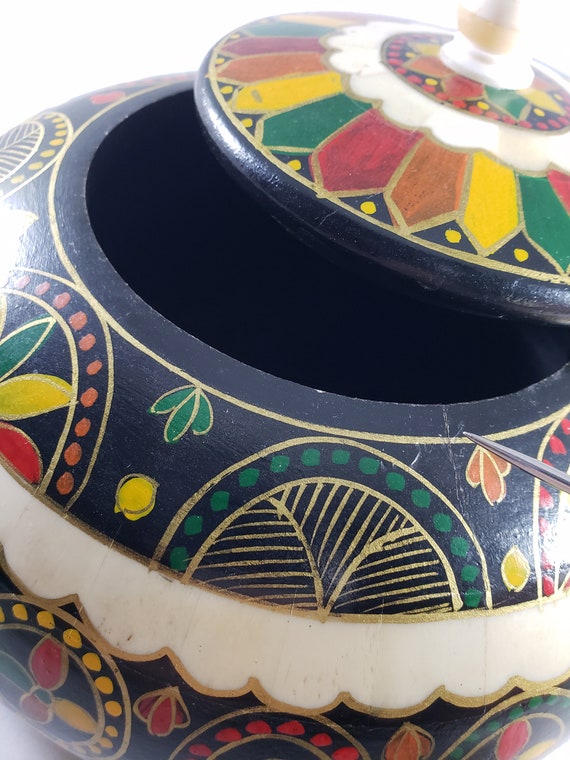 Handmade Bone Inlay Box Multicolored - image 5