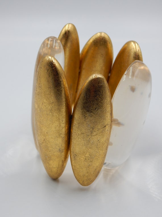 MONIES Gerda Lynggaard Lucite Gold Bracelet - Sta… - image 3
