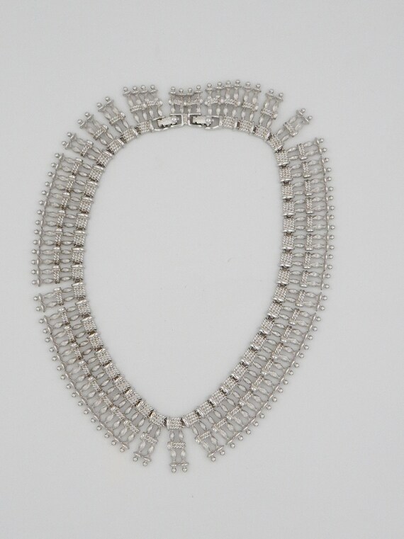 MONET Egyptian Statement Necklace - 1960 - image 3