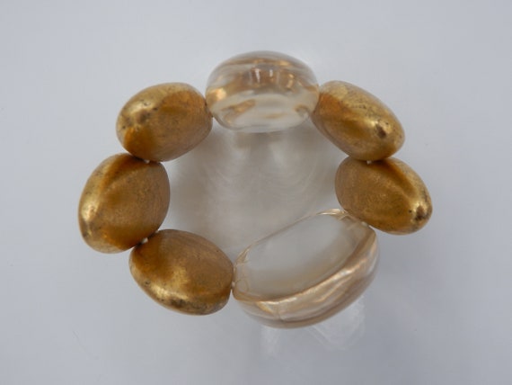 MONIES Gerda Lynggaard Lucite Gold Bracelet - Sta… - image 5