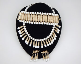 NAPIER Statement Necklace Parure "Stars and Jewels" Line - Book Piece