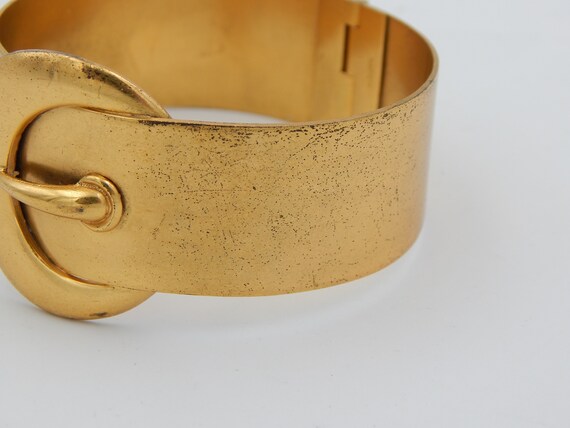 NAPIER Buckle Cuff Bracelet Art Nouveau Style - image 7