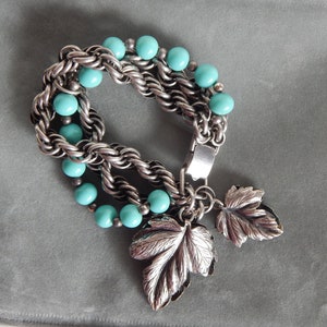 NAPIER Charm Bracelet Grapes & Leaves image 3