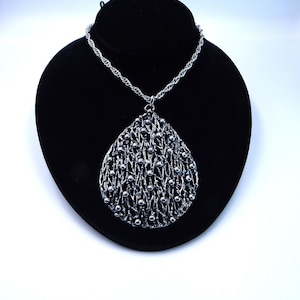 NAPIER Brutalist Abstract Pendant Necklace - Frances Fujio Era