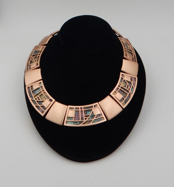 MONET Stained Glass Collar Necklace