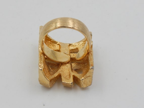 NAPIER Asian Motif Pin Earrings Ring - Eugene Ber… - image 8