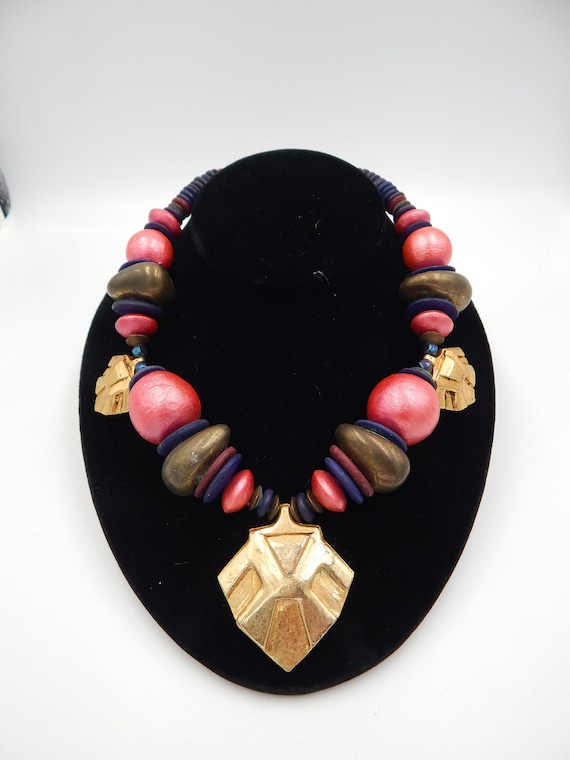 MARIE VICTOIRE KAMER Tribal Abstract Necklace - In