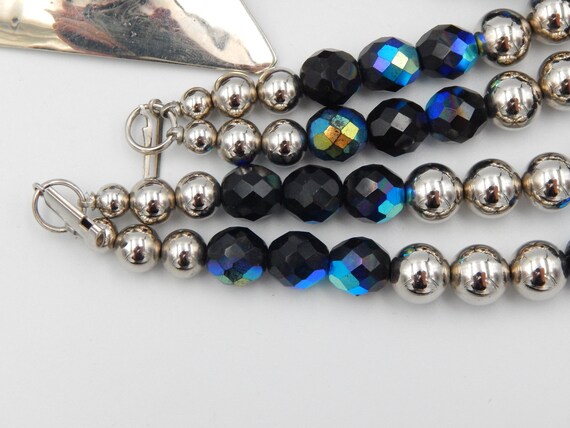 FLORELLE Statement Artesian Necklace - 1980s Time… - image 6