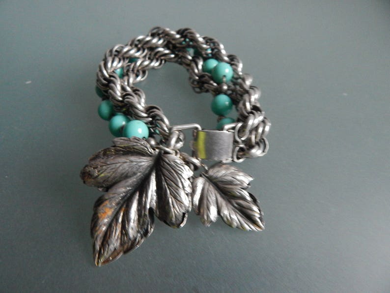 NAPIER Charm Bracelet Grapes & Leaves image 4