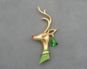 MYLU Reindeer Christmas Pin - Fantastic Mid Century Modern Piece