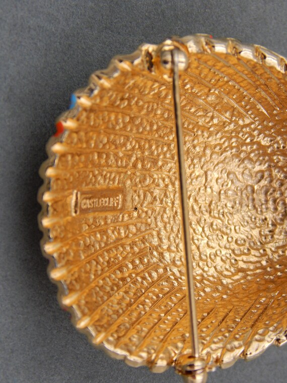 CASTLECLIFF Seashell Pin - Vibrant Rainbow Colors - image 9