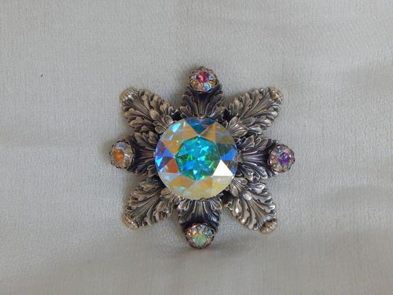 NAPIER Swarovski Brooch - Eugene Bertolli Era Pie… - image 2