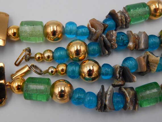 FLORELLE Designer Artesian Statement Necklace - N… - image 9