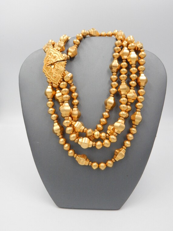 Karl Lagerfeld Statement Beaded Multi Strand Neck… - image 3