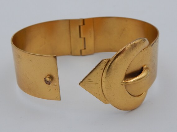 NAPIER Buckle Cuff Bracelet Art Nouveau Style - image 4