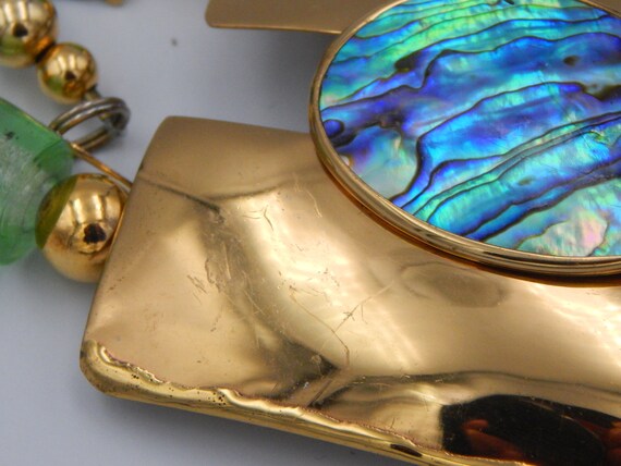 FLORELLE Designer Artesian Statement Necklace - N… - image 7