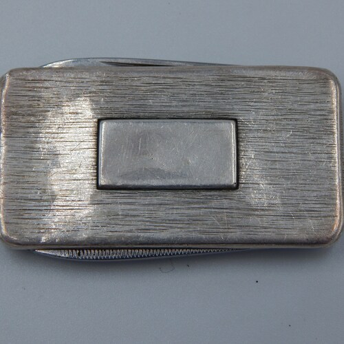 NAPIER Sterling Money Clip Jack Knife Nail File shops - Unique Men's Accessory