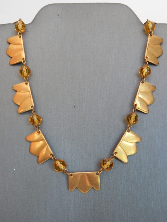 NAPIER Art Deco Necklace - Exciting Piece