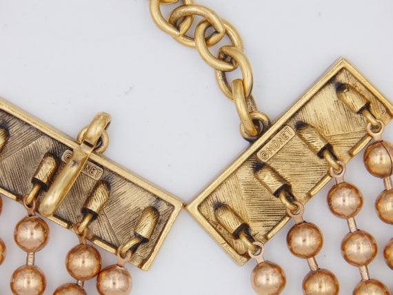 MONET Egyptian Revival Deco Statement Necklace - - image 9