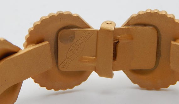 Vintage Whiting & Davis Seashell Clamper Bracelet… - image 7