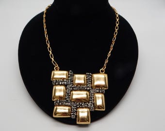 Napier Brutalist and Modern Pendant Necklace - Avant Garde
